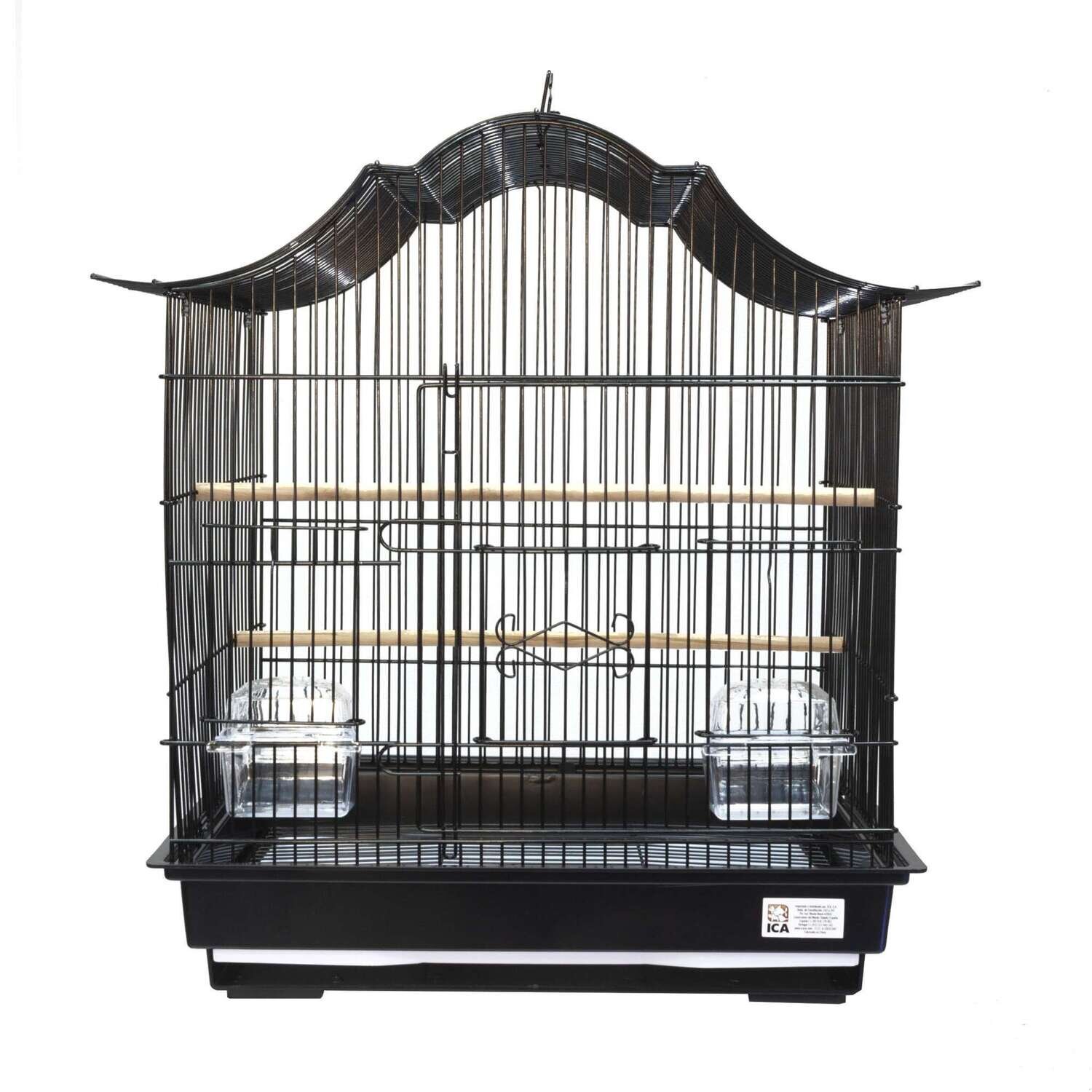 Jaulas TRINI negra para p�jaros 47x36x55,5 cm