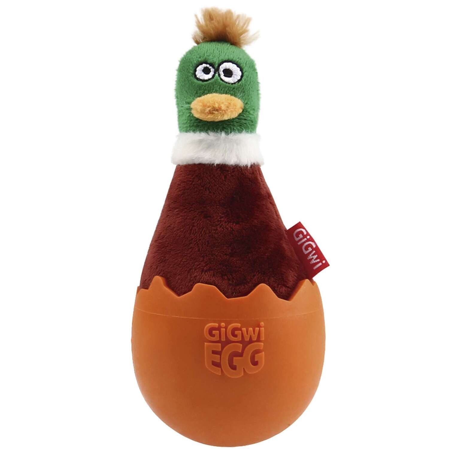 Juguete EGG pato bamboleo - TPR extra resitente GiGwi 7x7x13 cm
