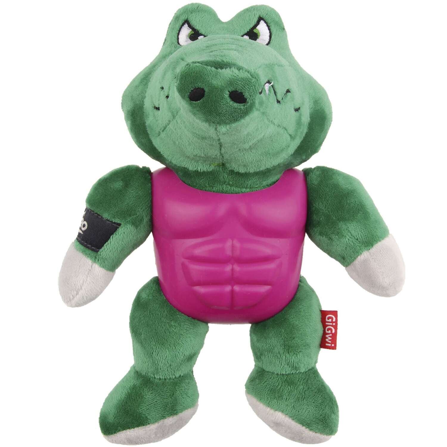 Juguete I?m hero cocodrilo - armadura TPR extra resistente GiGwi 18x10x20 cm