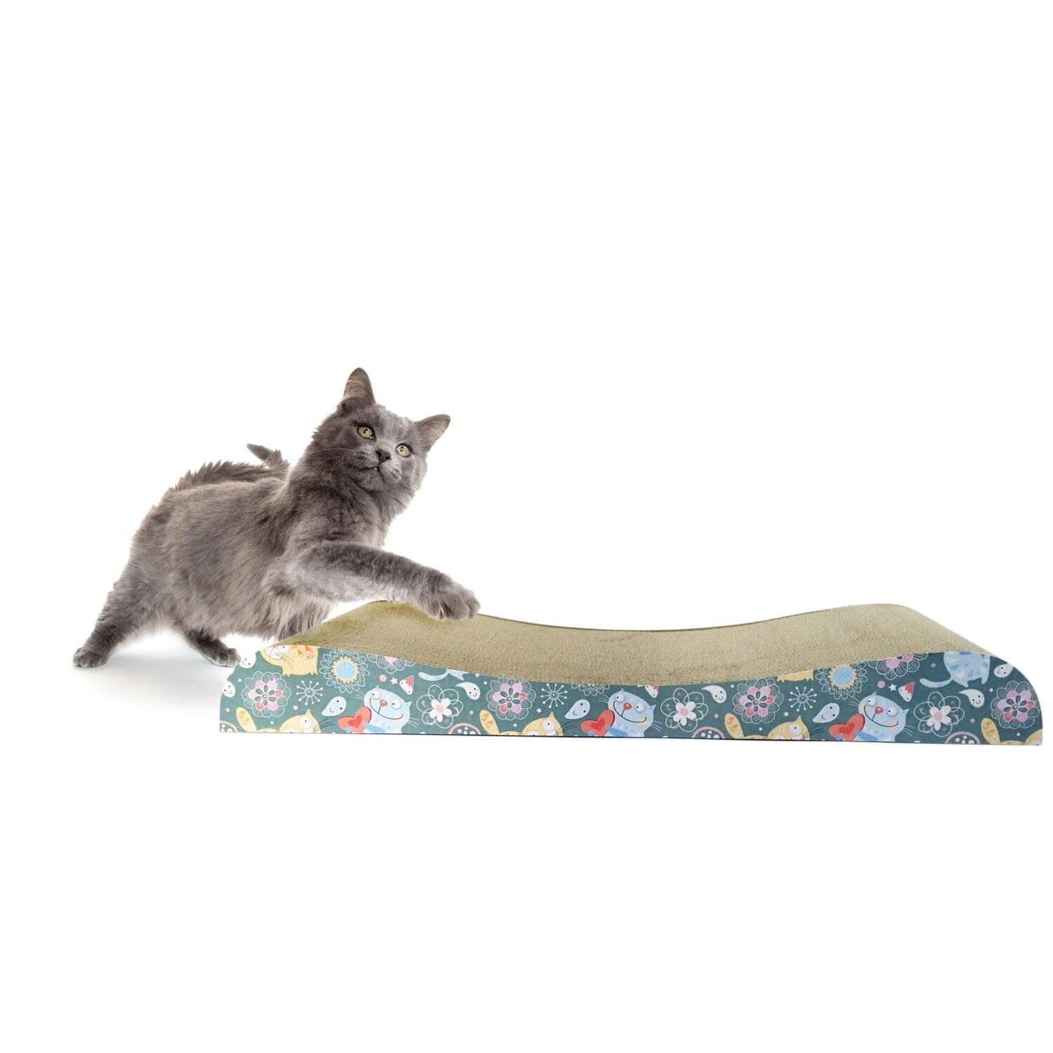 Rascador ONDA para el suelo 62x22x7 cm