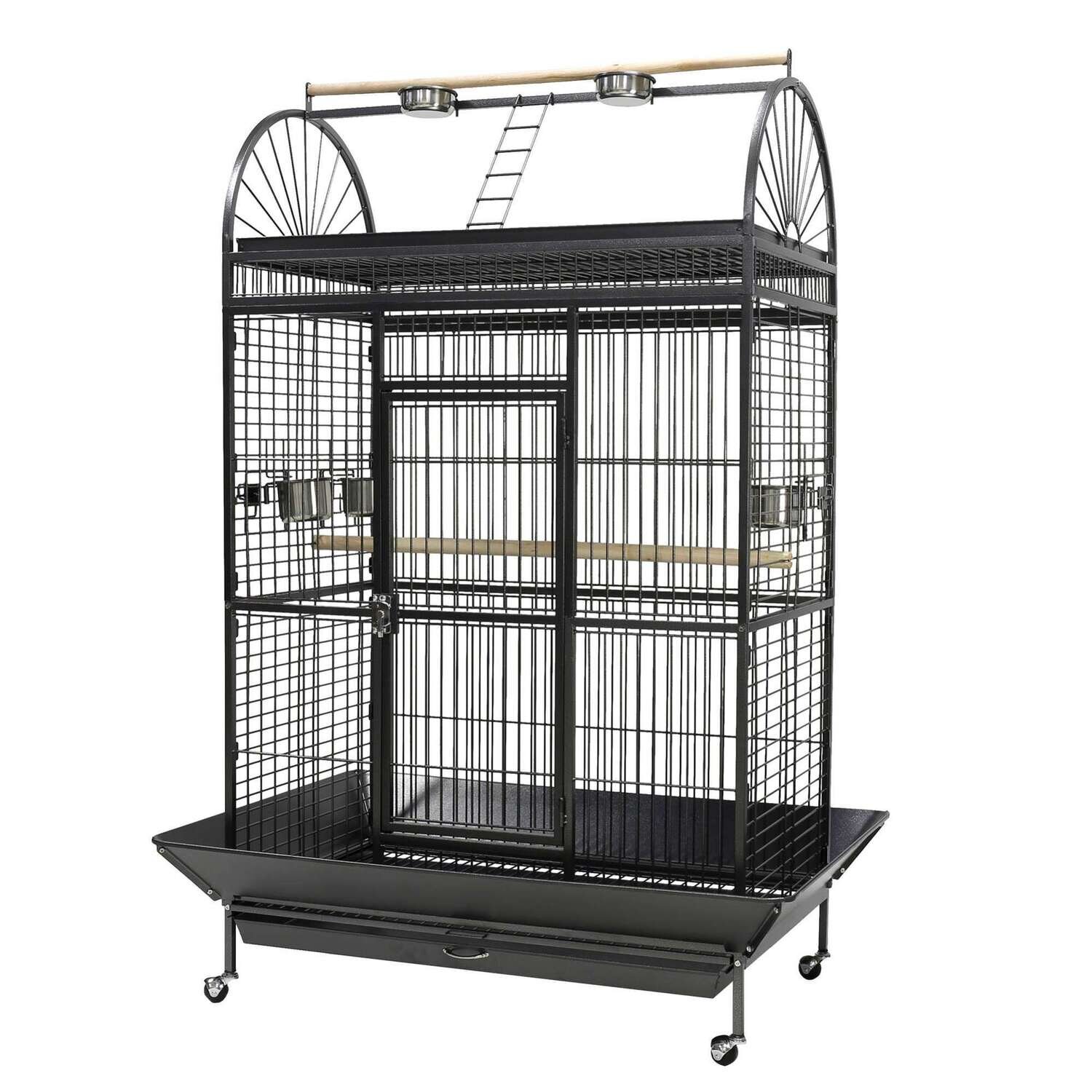Jaula YACO4 Gris para loros  101x61x178 cm