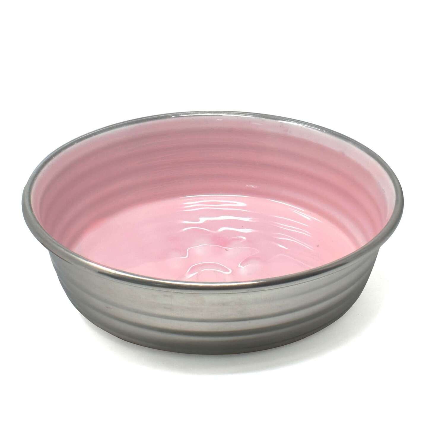 Comedero antideslizante interior rosa 12 cm
