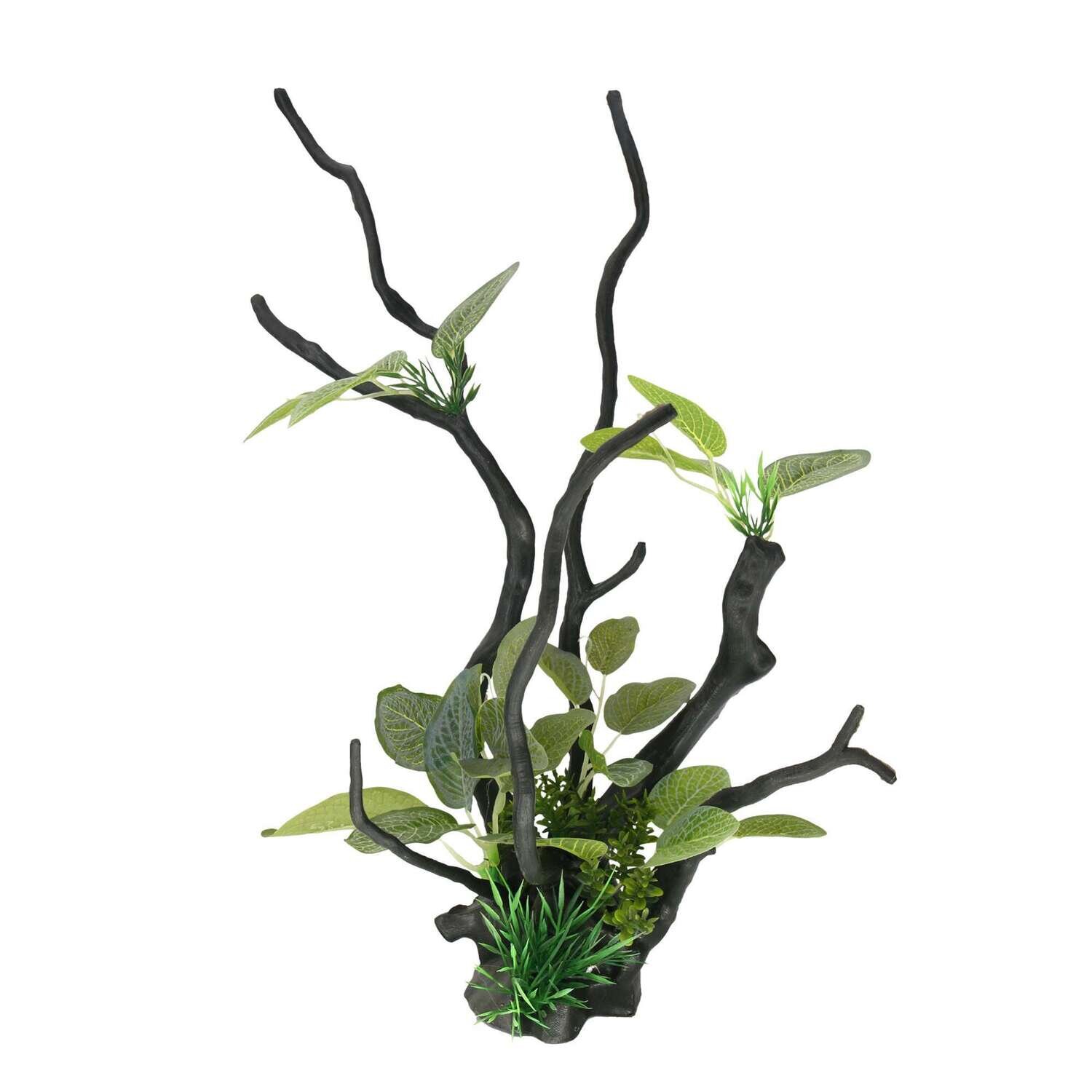 Troncos con plantas de ICA 29,5x16x35,5 cm