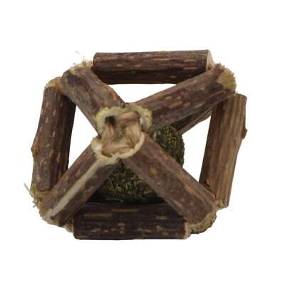 Juguete rombo 3D natural de matatabi para gatos 4,6 cm