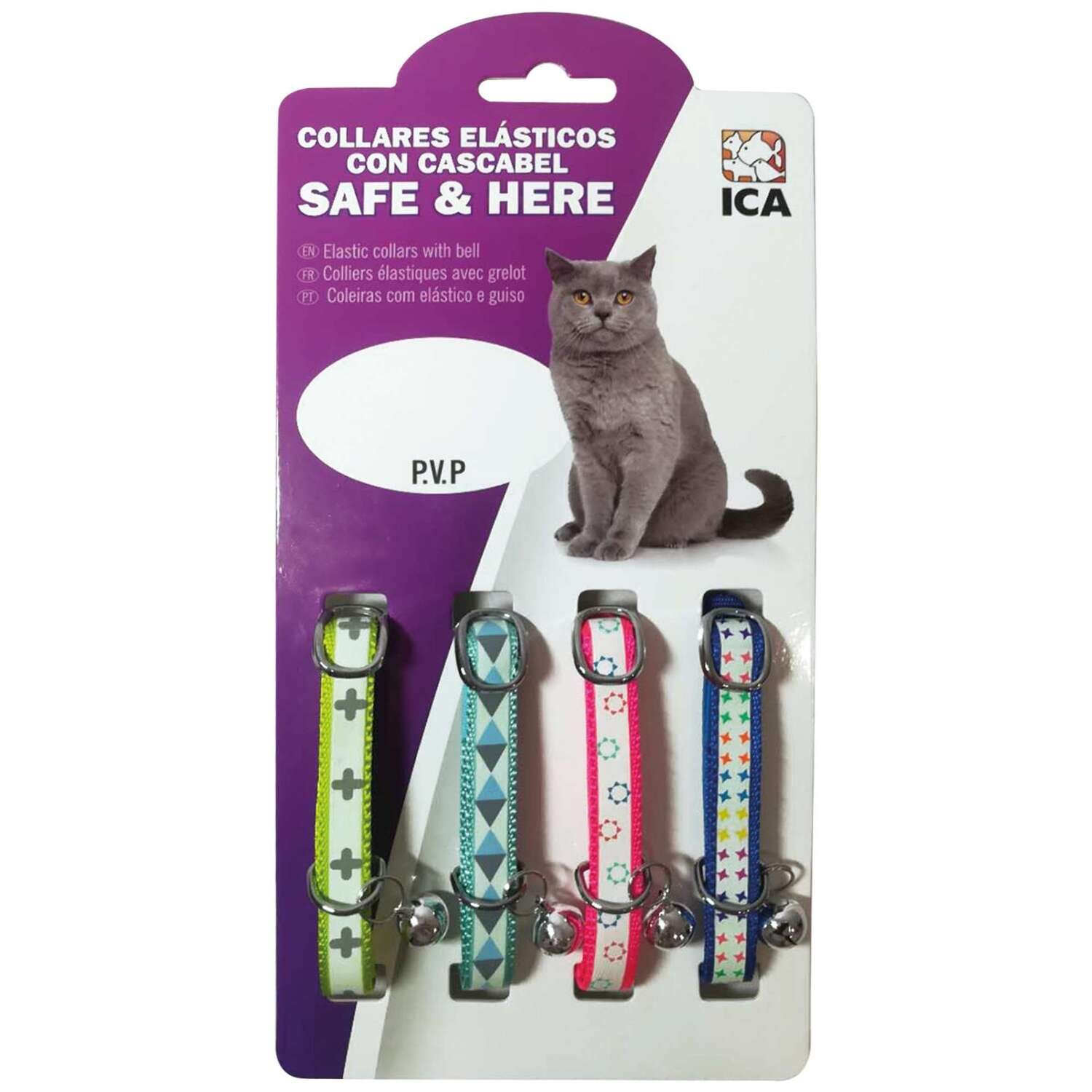 Collar reflectante SAFE&HERE para gatos
