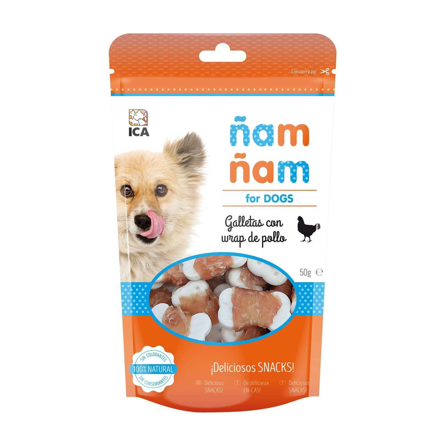 Snack galletas con pollo �am �am  50 g