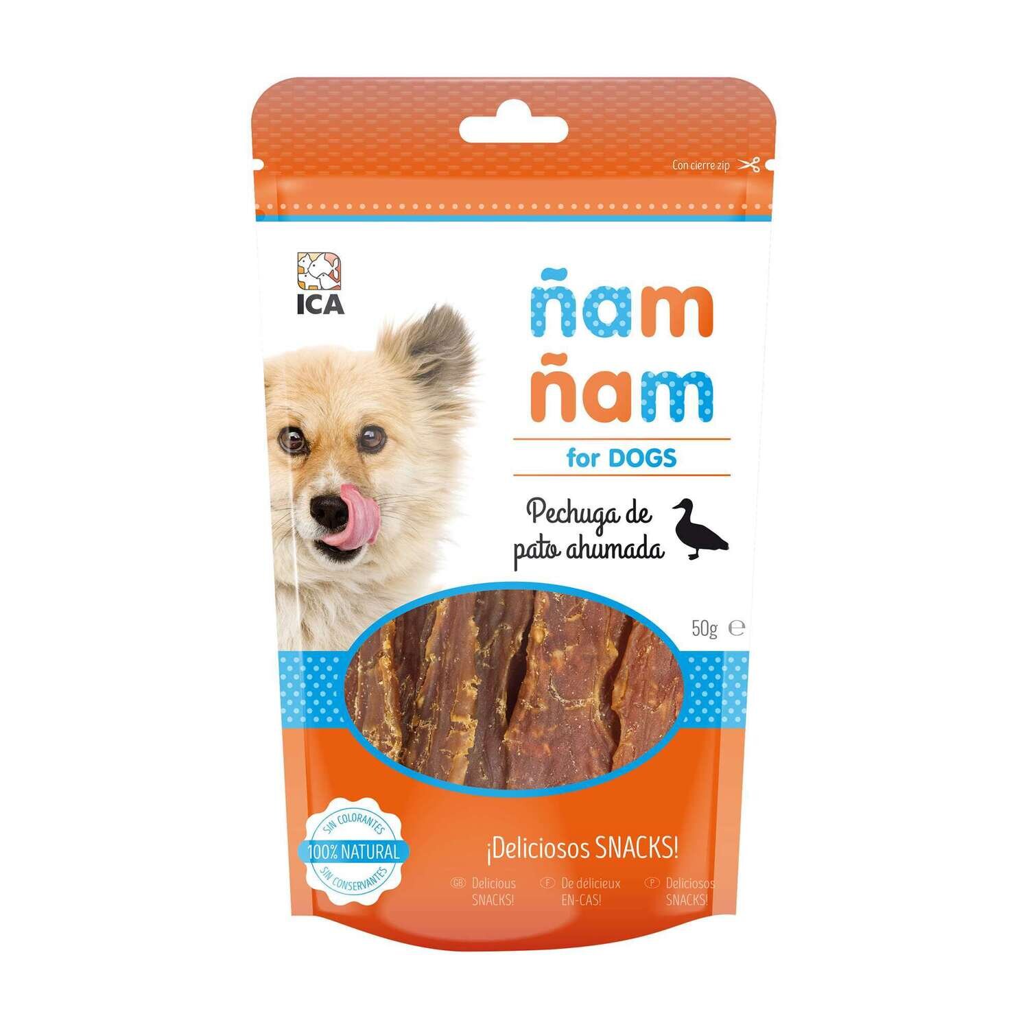 Snack pechuga de pato ahumada �am �am  50 g