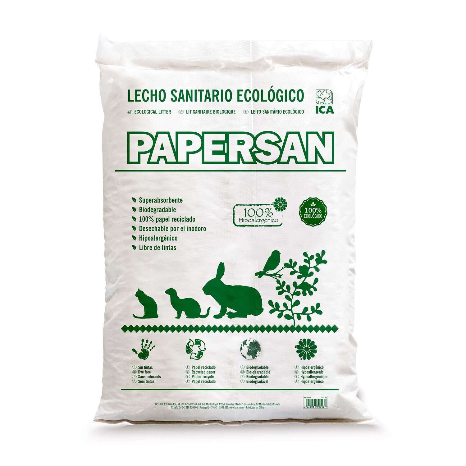 Papersan lecho sanitario ecol�gico.  43 l