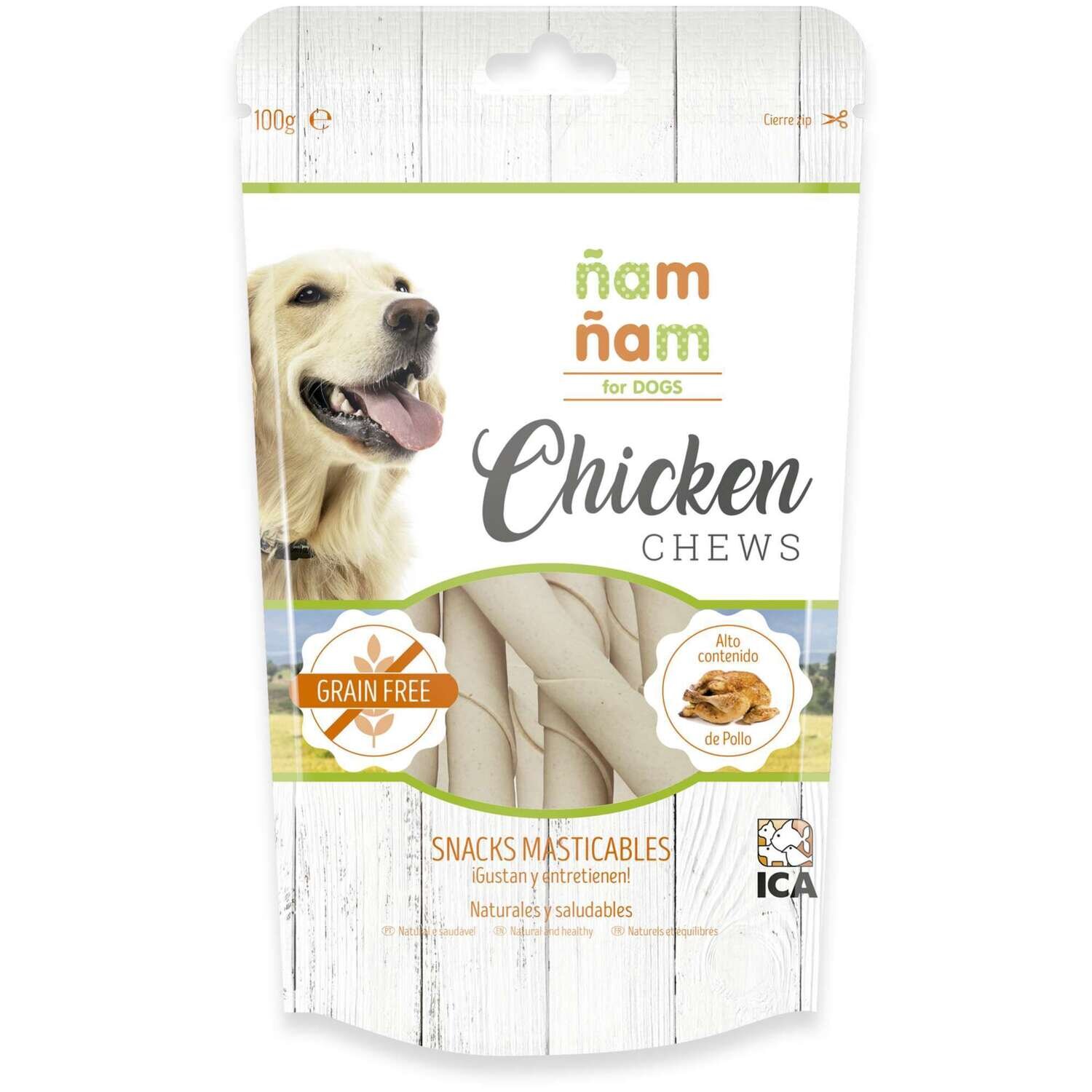 Snack Chicken CHEWS barritas rellenas de pollo �am �am  100 g