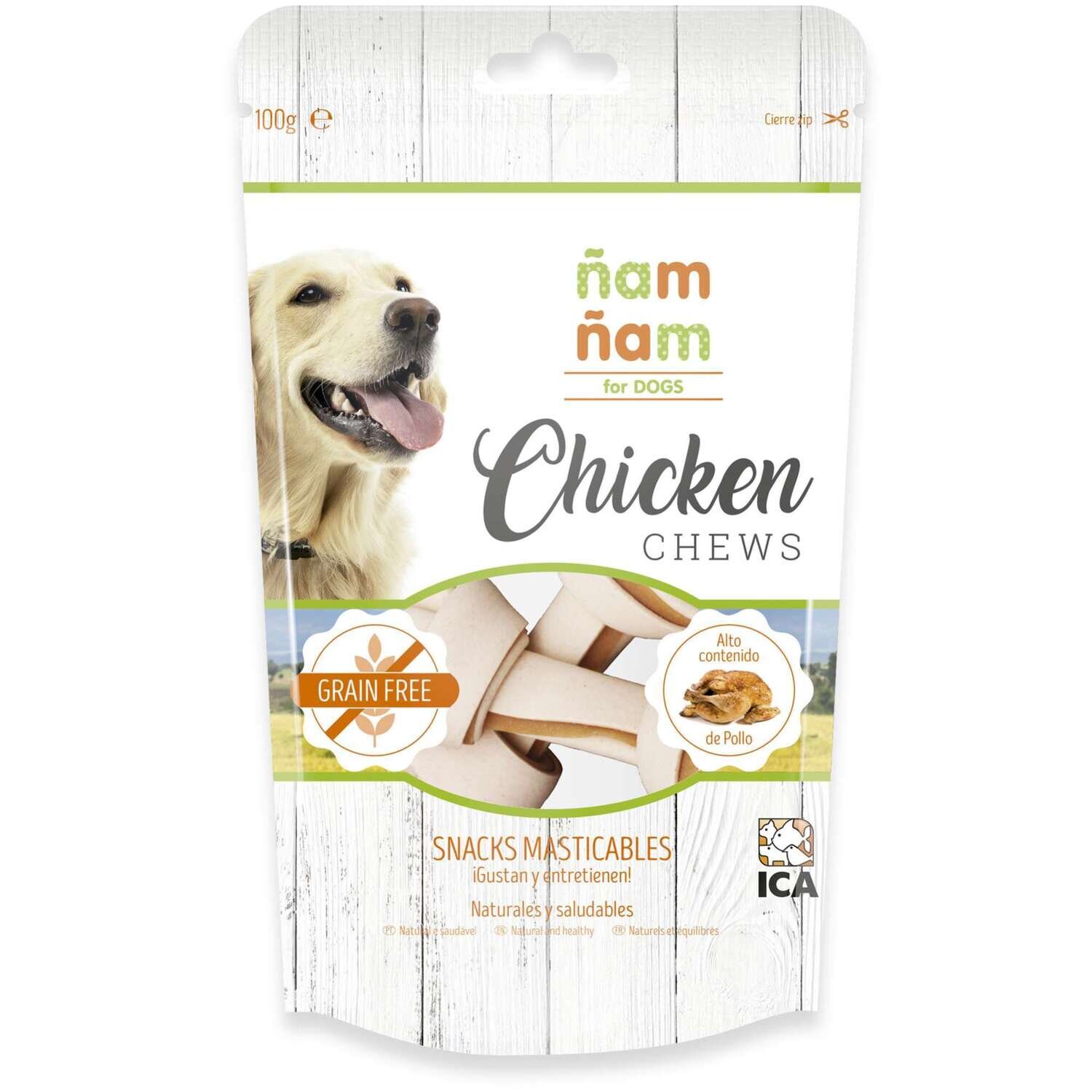 Snack Chicken CHEWS huesos de pollo �am �am 10 cm 100 g