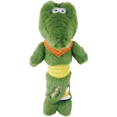 Juguete cocodrilo de felpa Shaking Fun GiGwi 32x10x13 cm