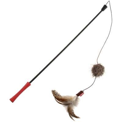 Vara de juguete con bola y plumas para gatos de GiGwi 53x2,5x2,5 cm