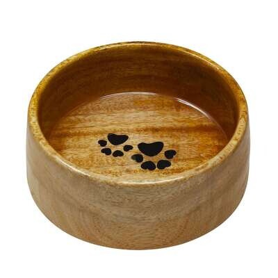 Comedero de madera lacada 17 cm