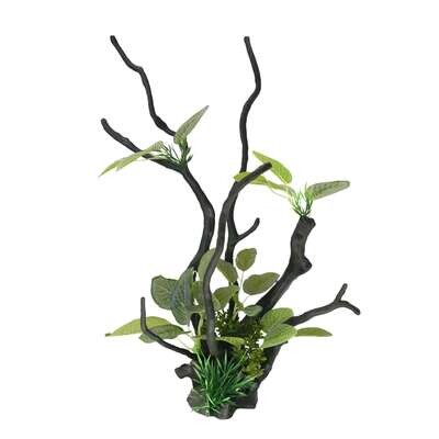 Troncos con plantas de ICA 29,5x16x35,5 cm