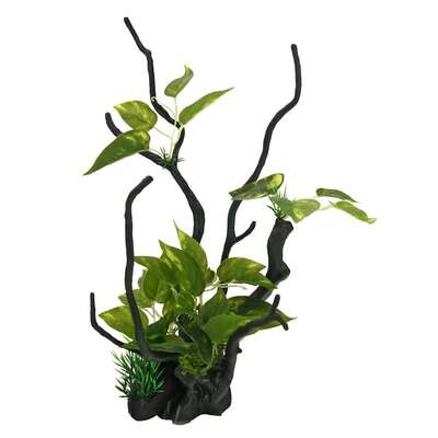 Troncos con plantas de ICA 29,5x16x35,5 cm