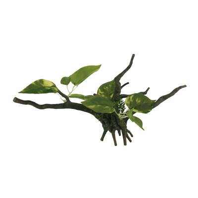 Troncos con plantas de ICA 34x10x15,5 cm