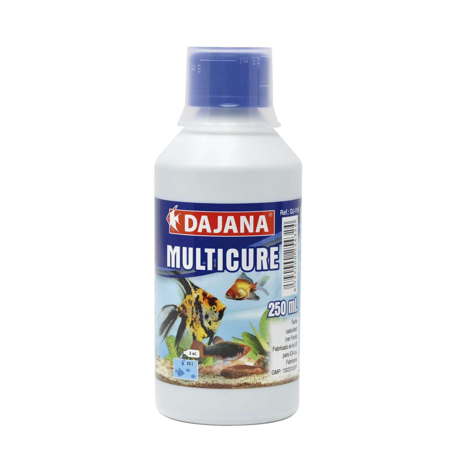 Tratamiento contra bacterias, protozoos y hongos: MULTICURE de DAJANA 250 ml