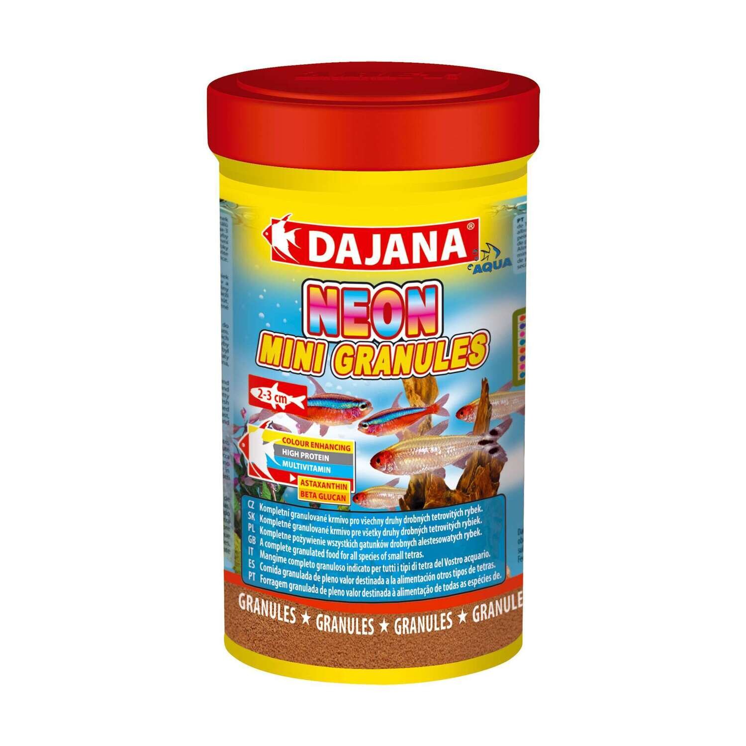 Alimento NEON MINI GRANULES de DAJANA 100 ml