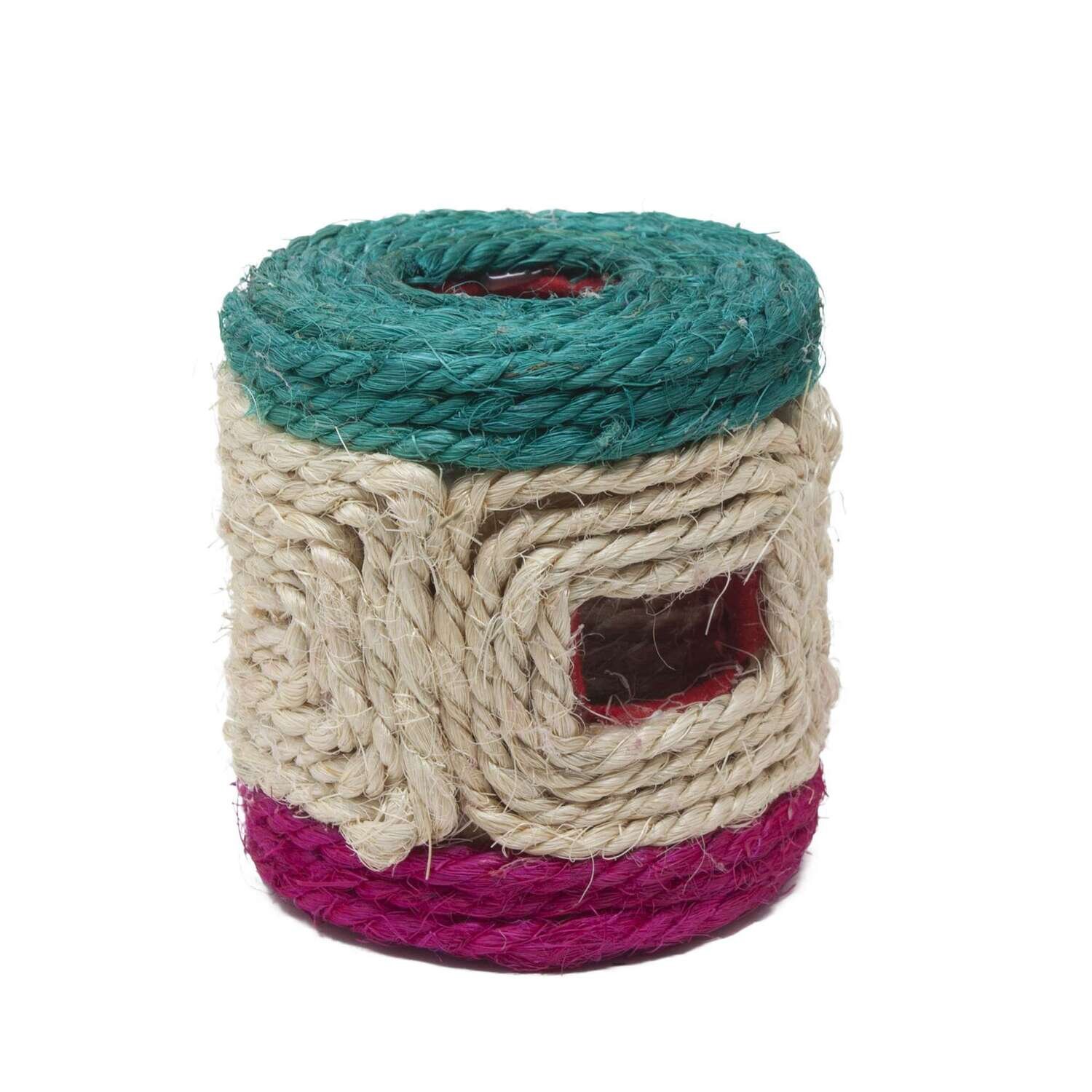 Rascador compacto con juguete 9,5x9,5x10 cm