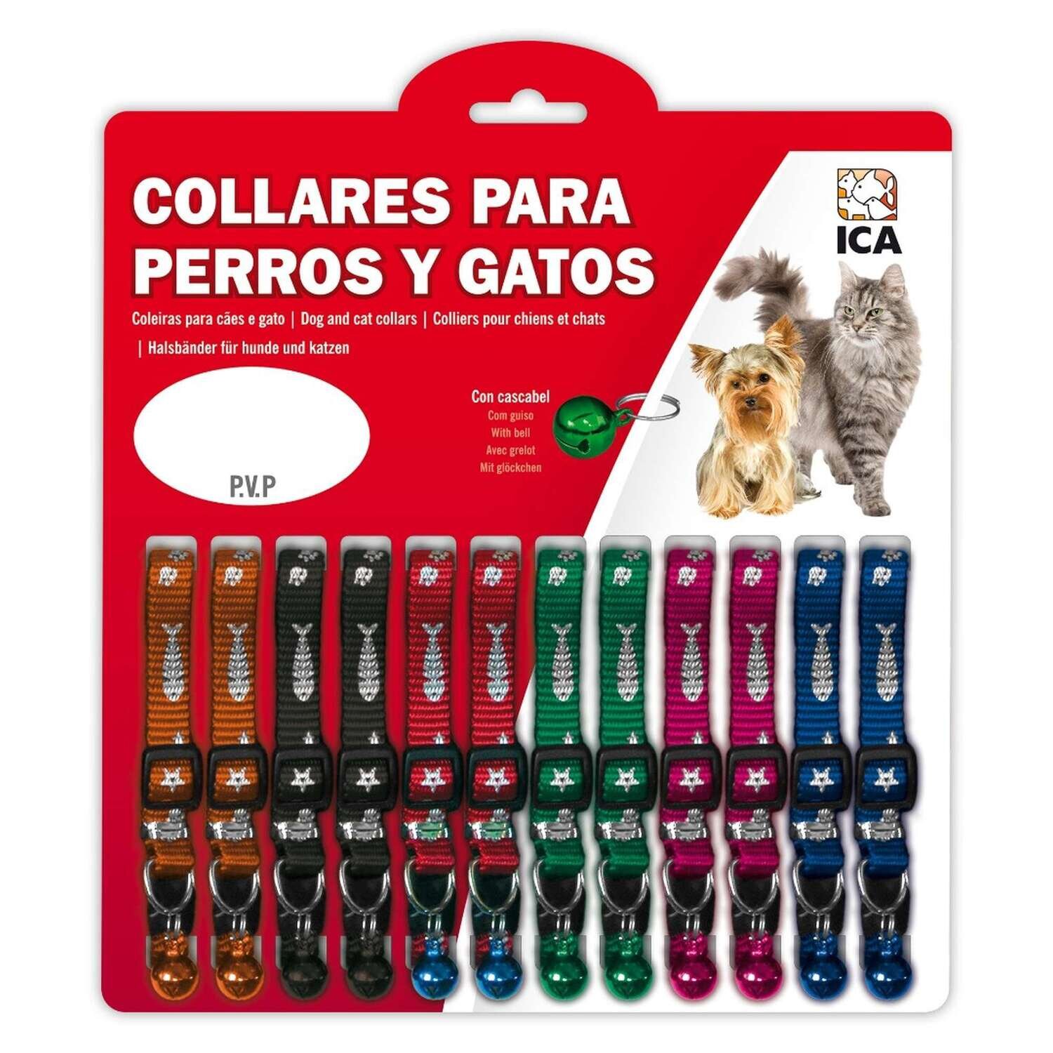 Collar con hebilla met�lica para gatos