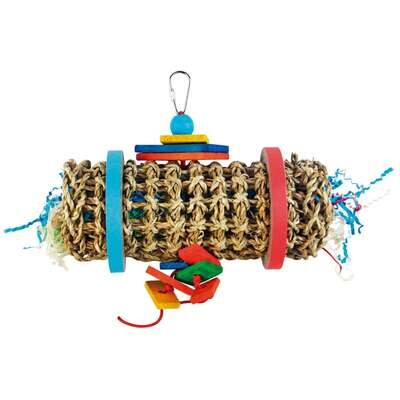 Juguete cilindro horizontal de cuerda con cuentas 20 cm