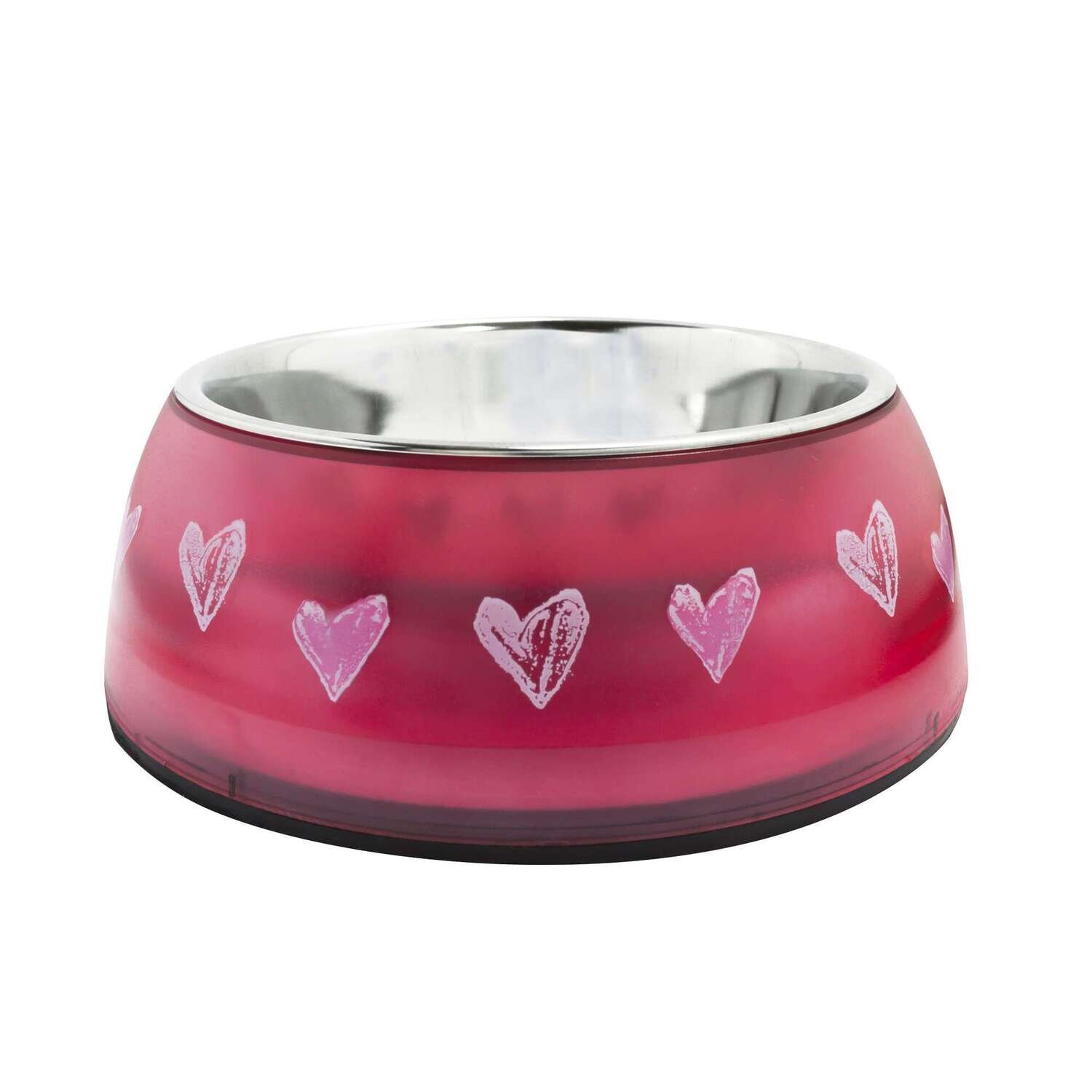 Comedero de acero inoxidable Rojo Copper 14 cm
