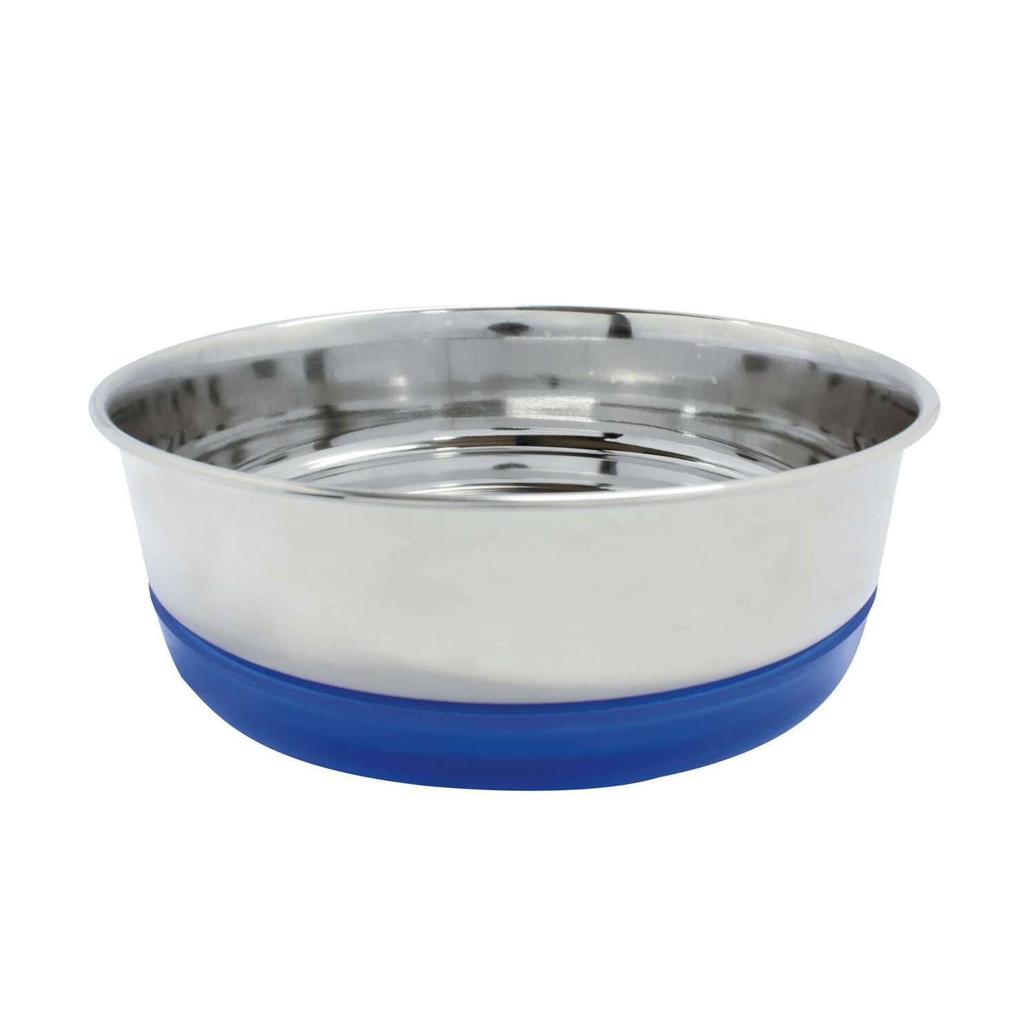 Comedero de acero inoxidable fondo Azul Fiesta 21 cm
