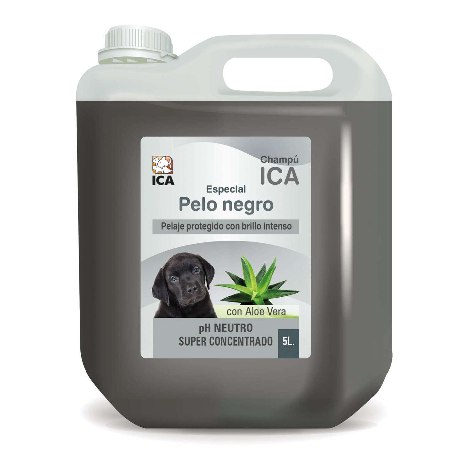 Champ� especial pelo negro con Aloe Vera para perros 5 l