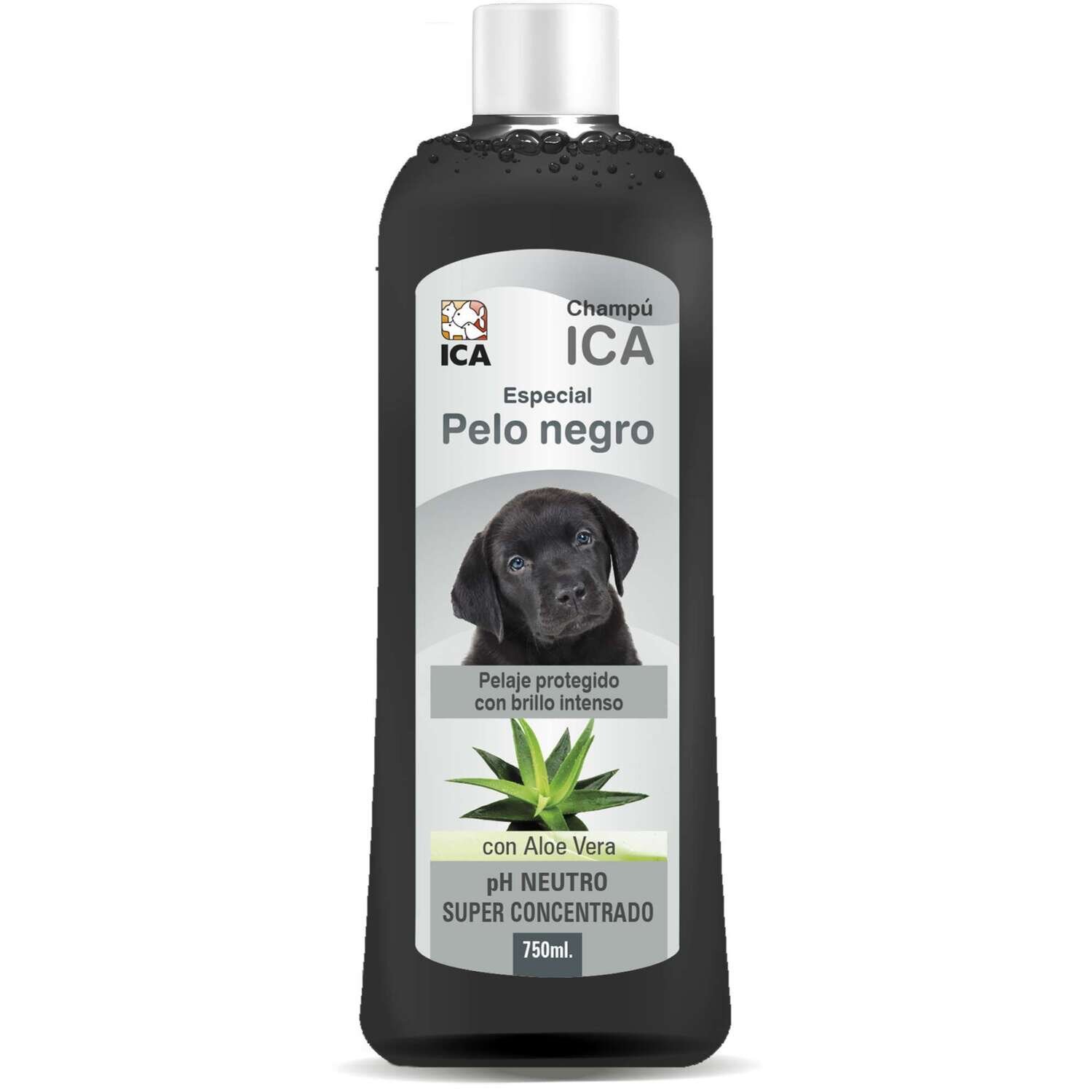 Champ� especial pelo negro con Aloe Vera para perros 750 ml