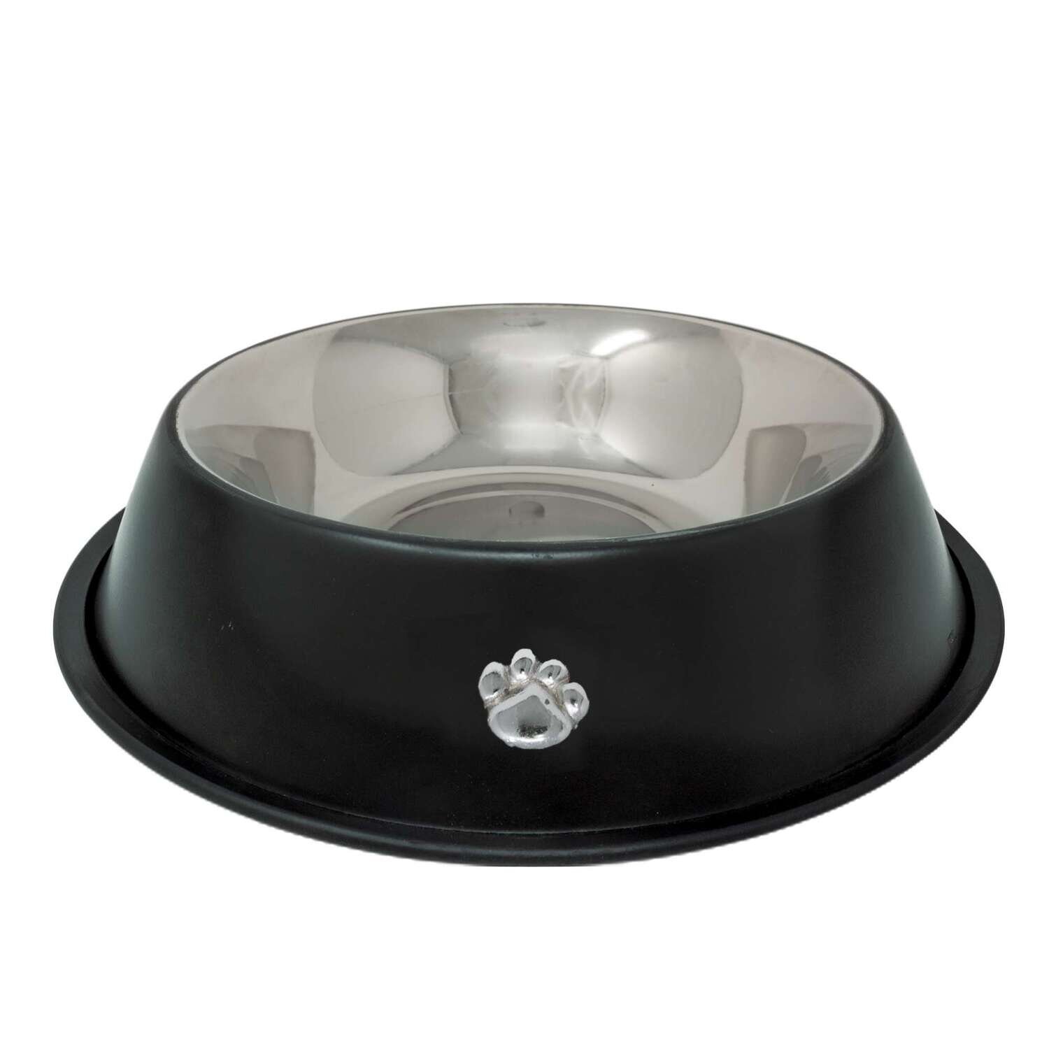Comedero de acero cromado Huella  0,70 l