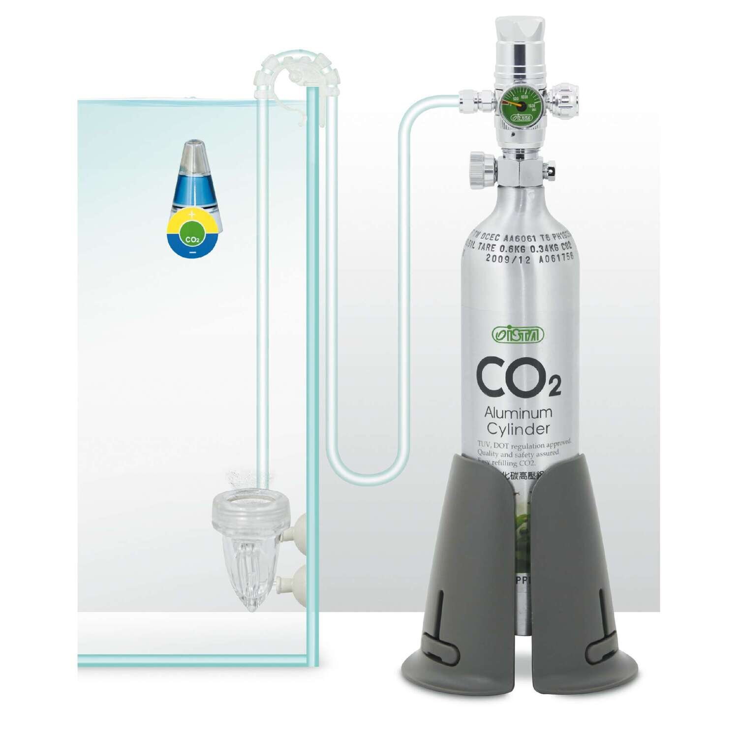 Kit de CO2 con cilindro de aluminio