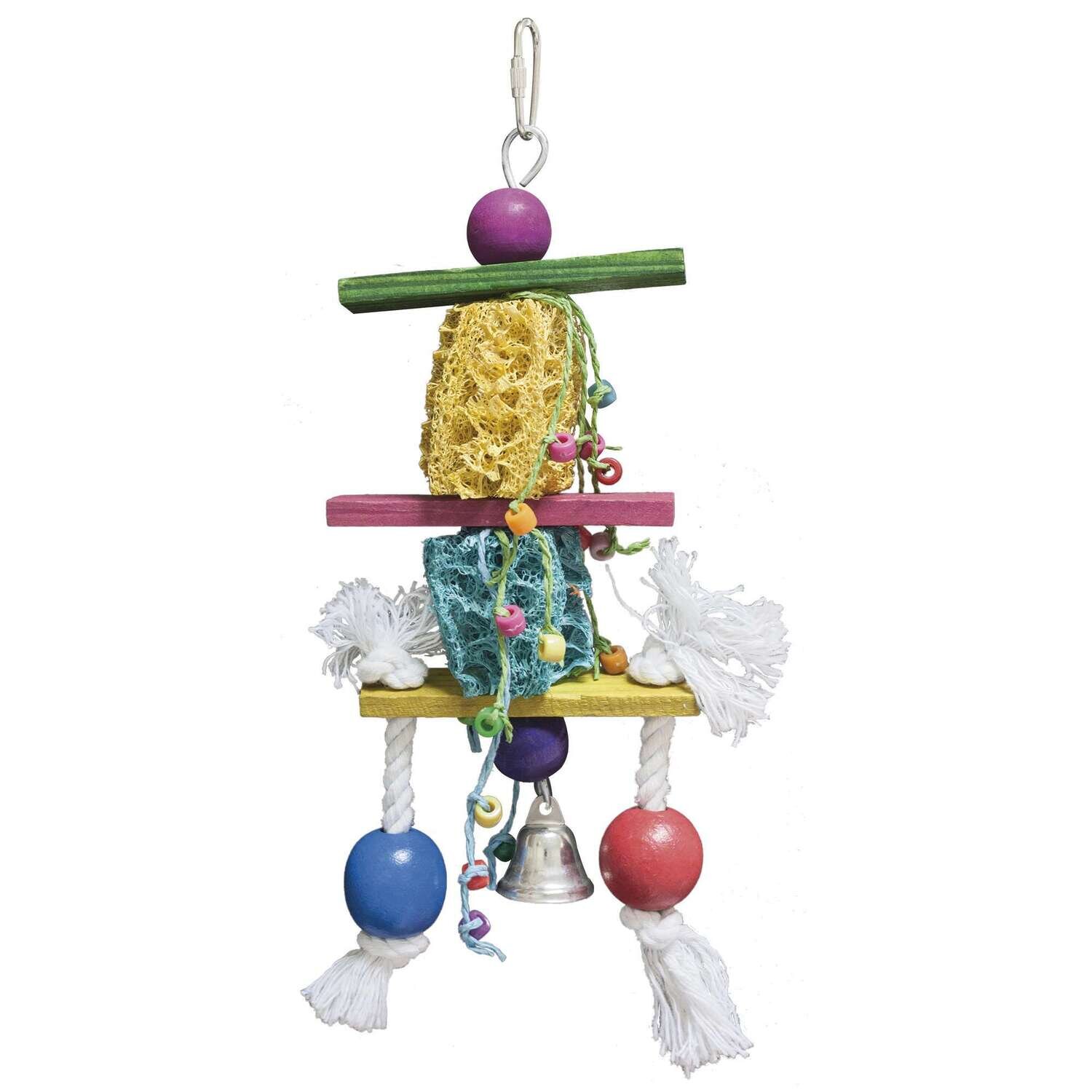 Juguete color LUFA para p�jaros 35 cm