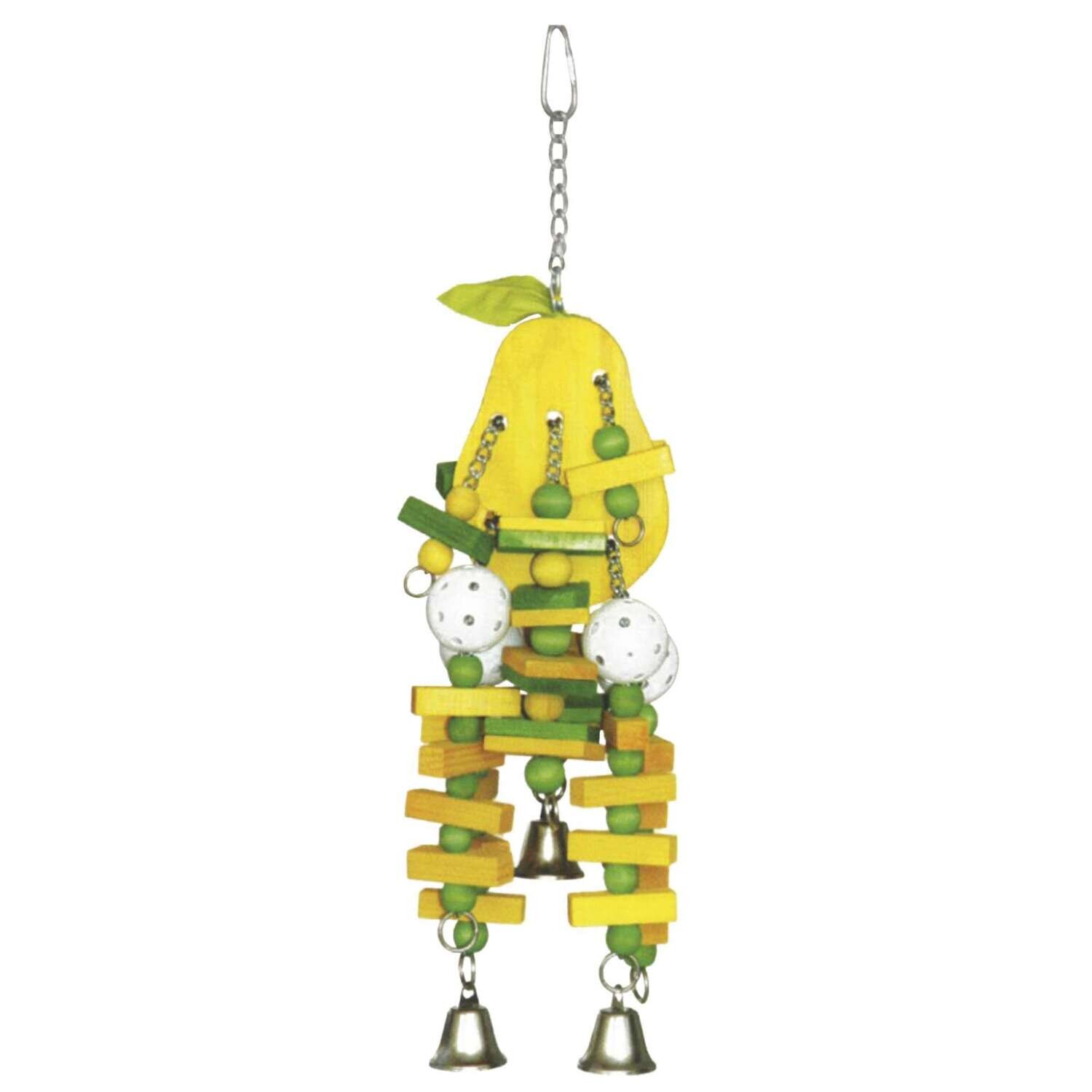 Juguete de madera con pera para p�jaros 51 cm