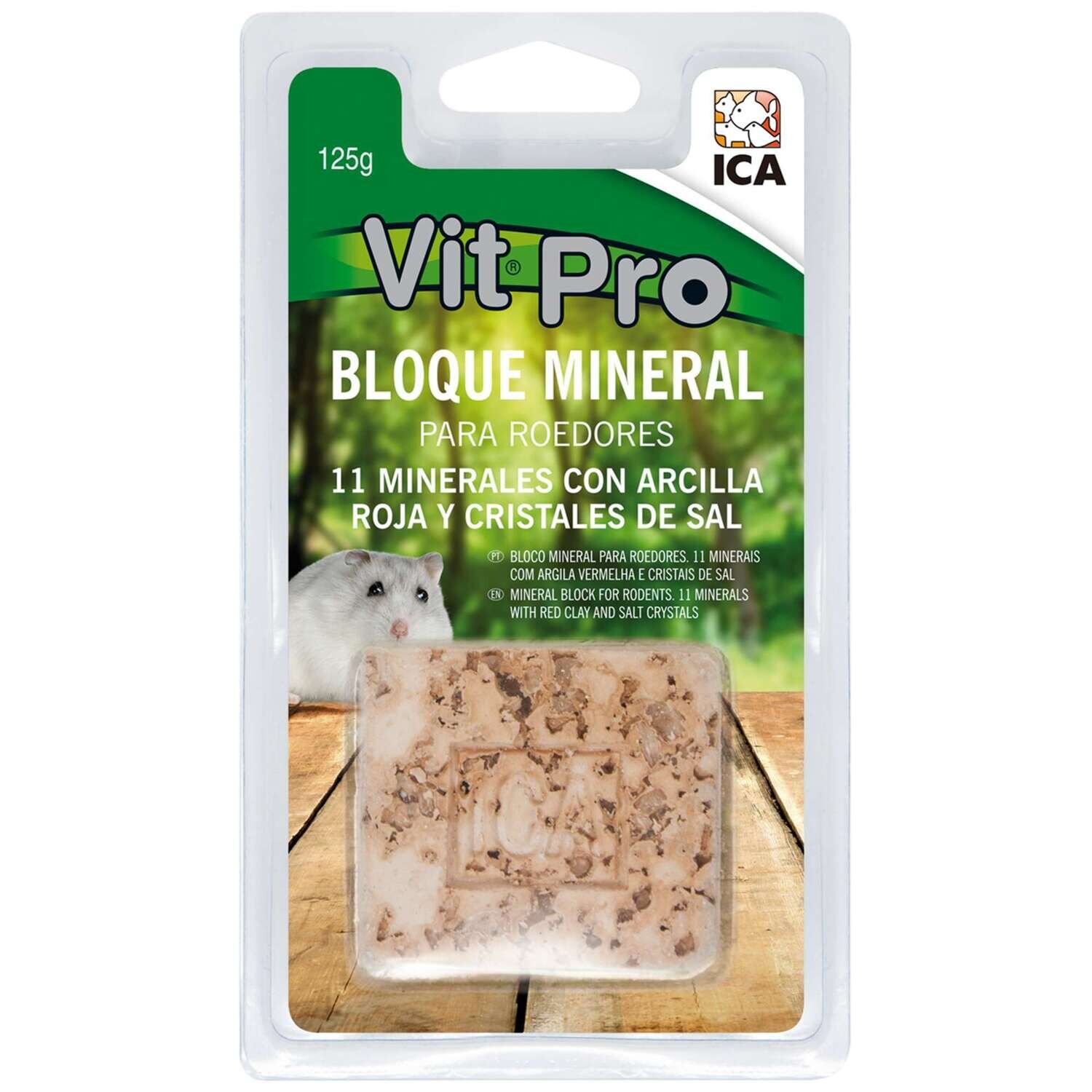 Bloque de arcilla y sal para roedores Vit Pro 125 g