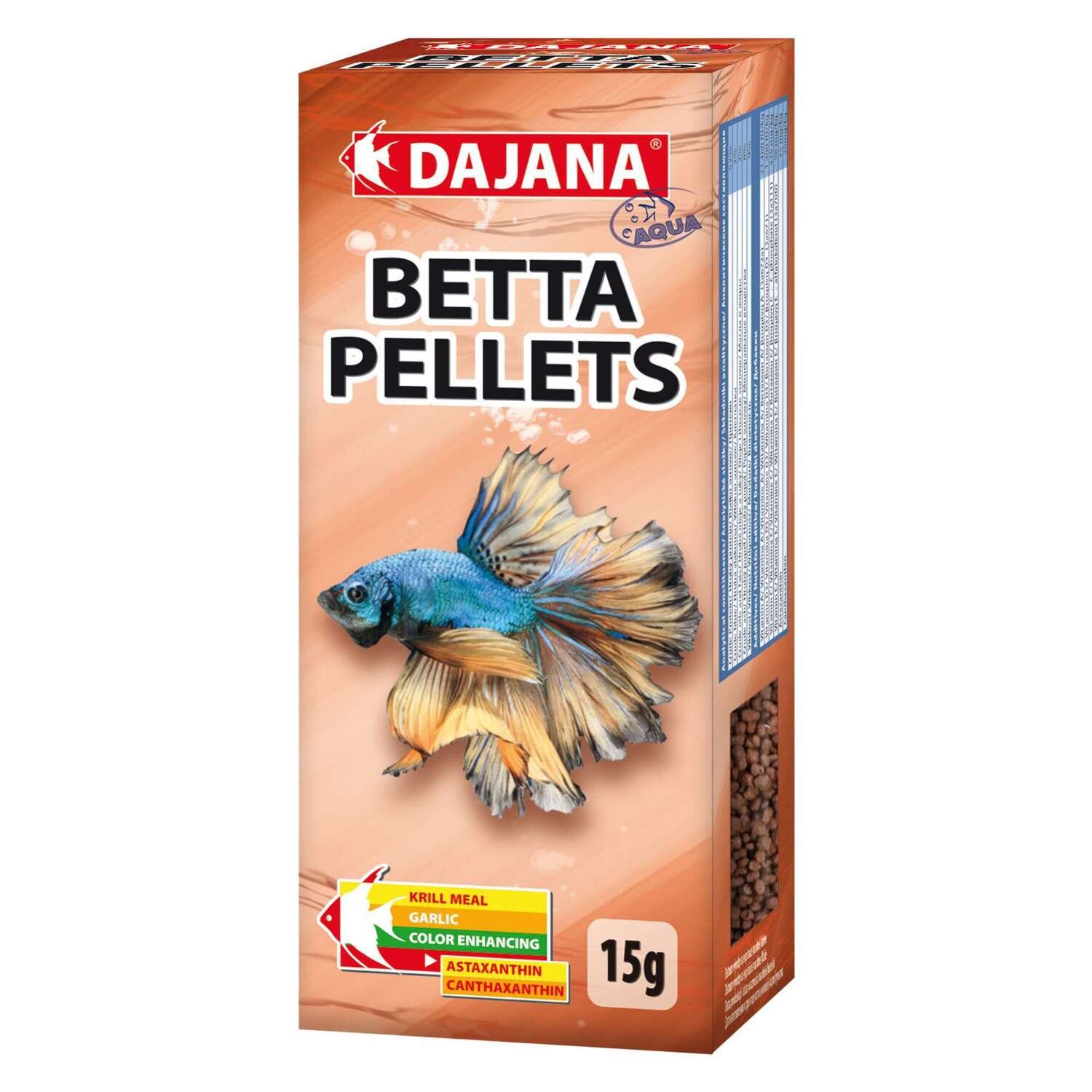 Alimento BETTA PELLETS de DAJANA 15 g