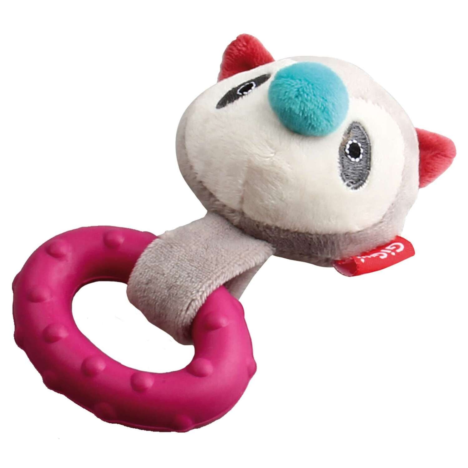 Juguete para cachorros Suppa Puppa mapache de GIGWI 14 cm