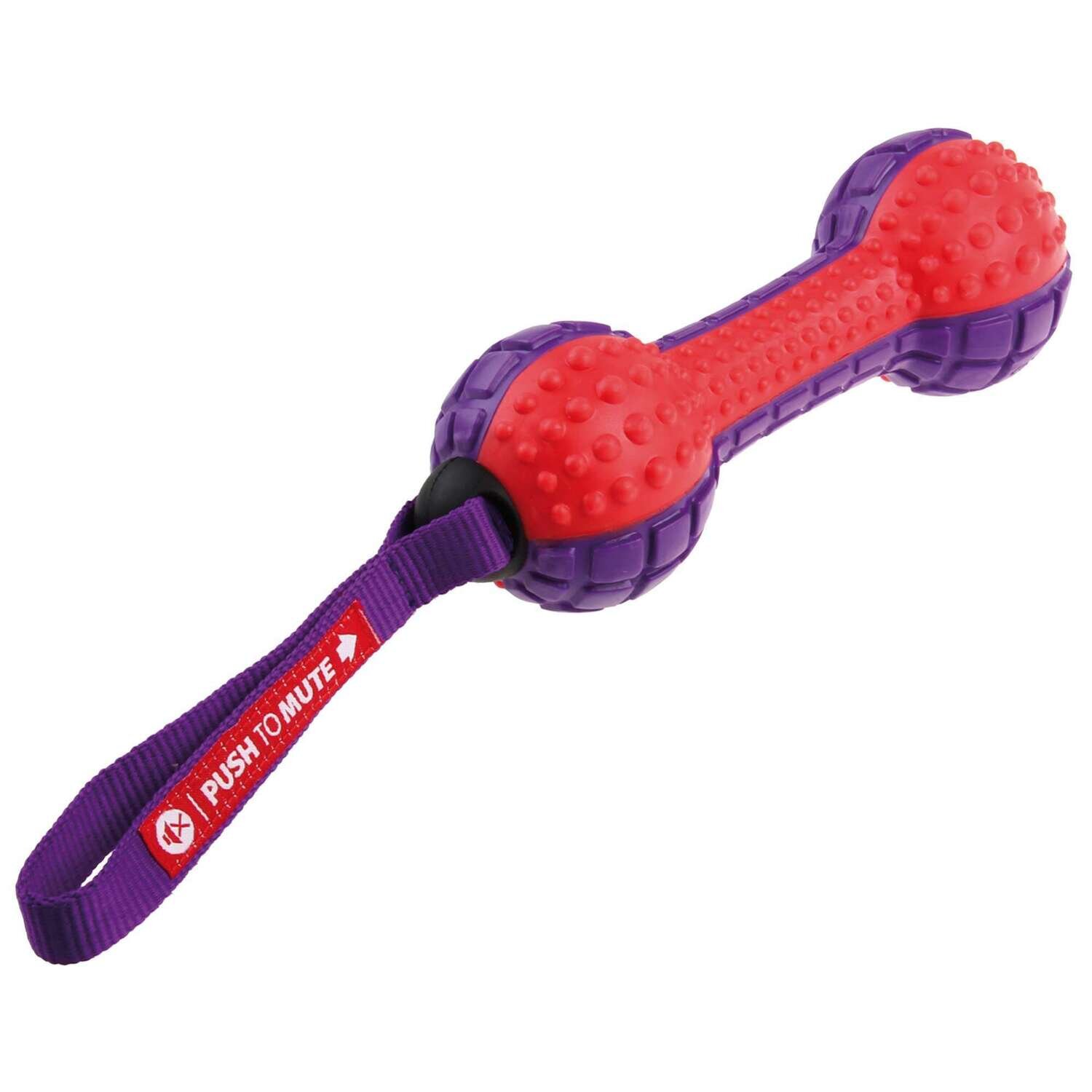 Juguete Push to Mute con forma de hueso de GIGWI 28 cm