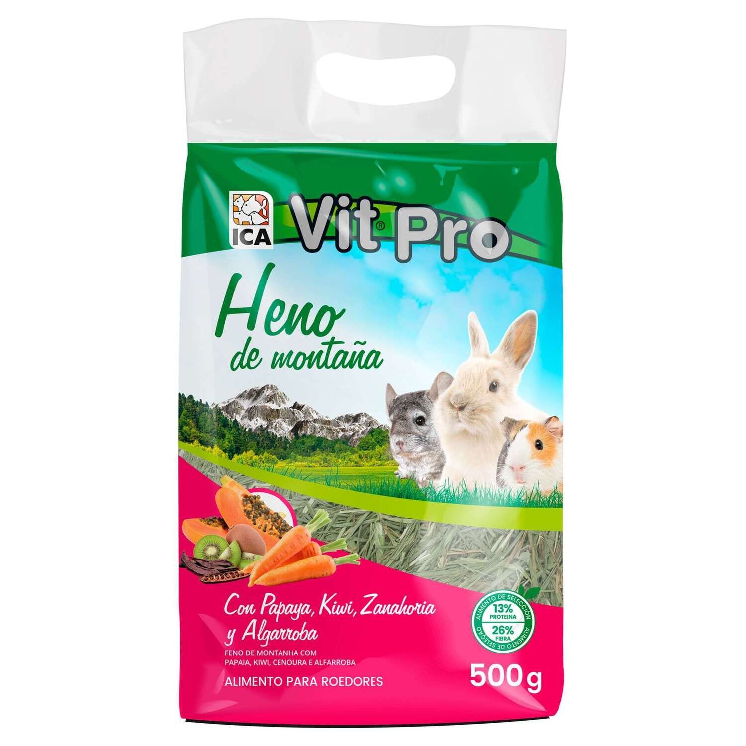 Heno de monta�a con papaya, kiwi, zanahoria y algarroba VITPRO 500 g
