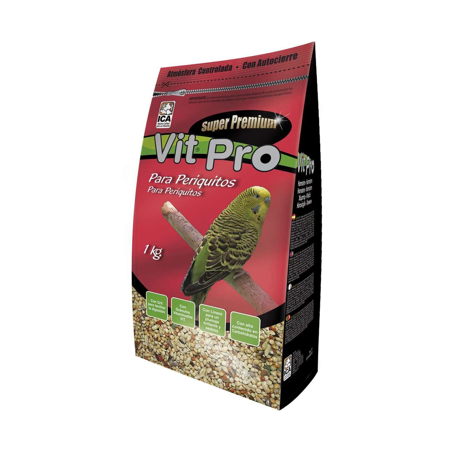 Alimento para Periquitos Vit Pro en bolsa 1 kg