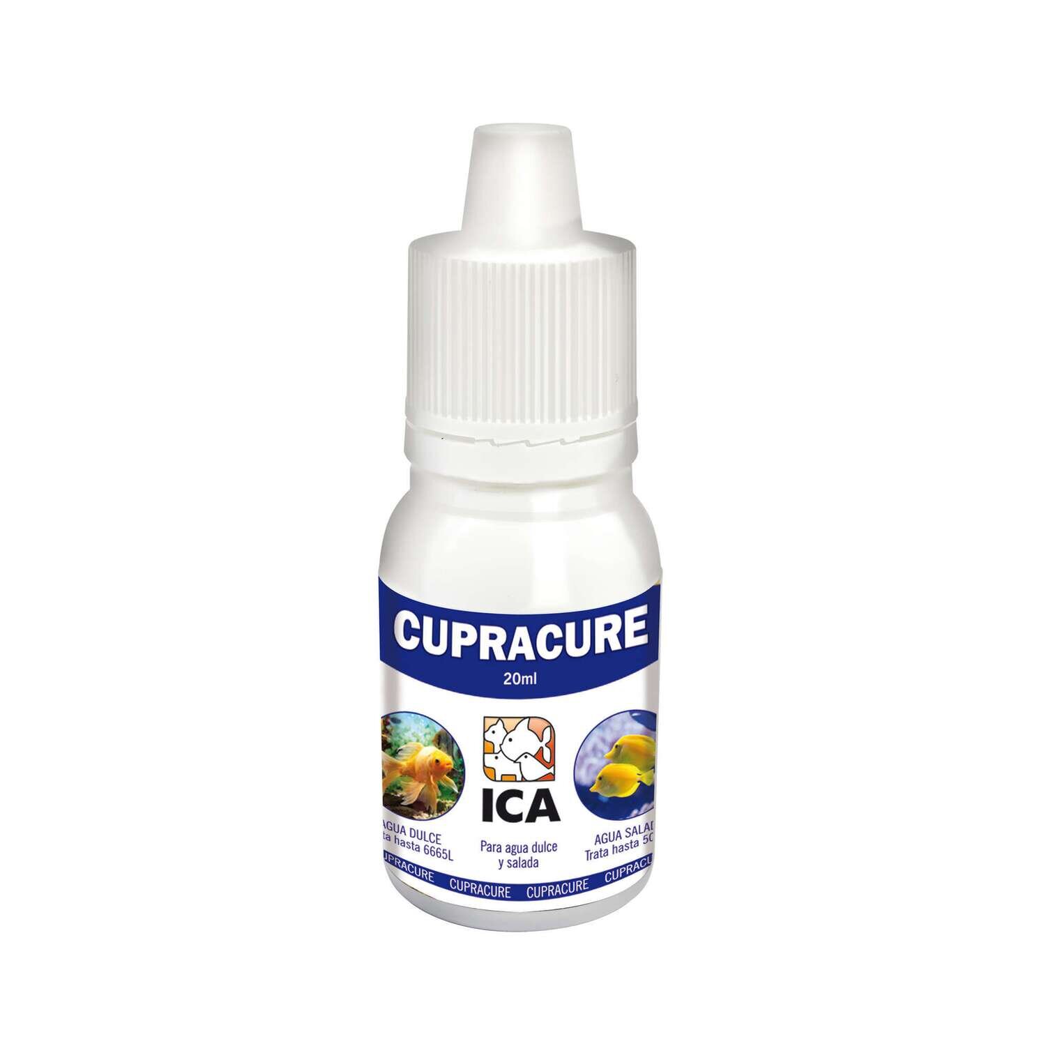 Tratamiento contra Oodinium, cryptobia, brooklynella, etc: CUPRACURE de ICA 20 G