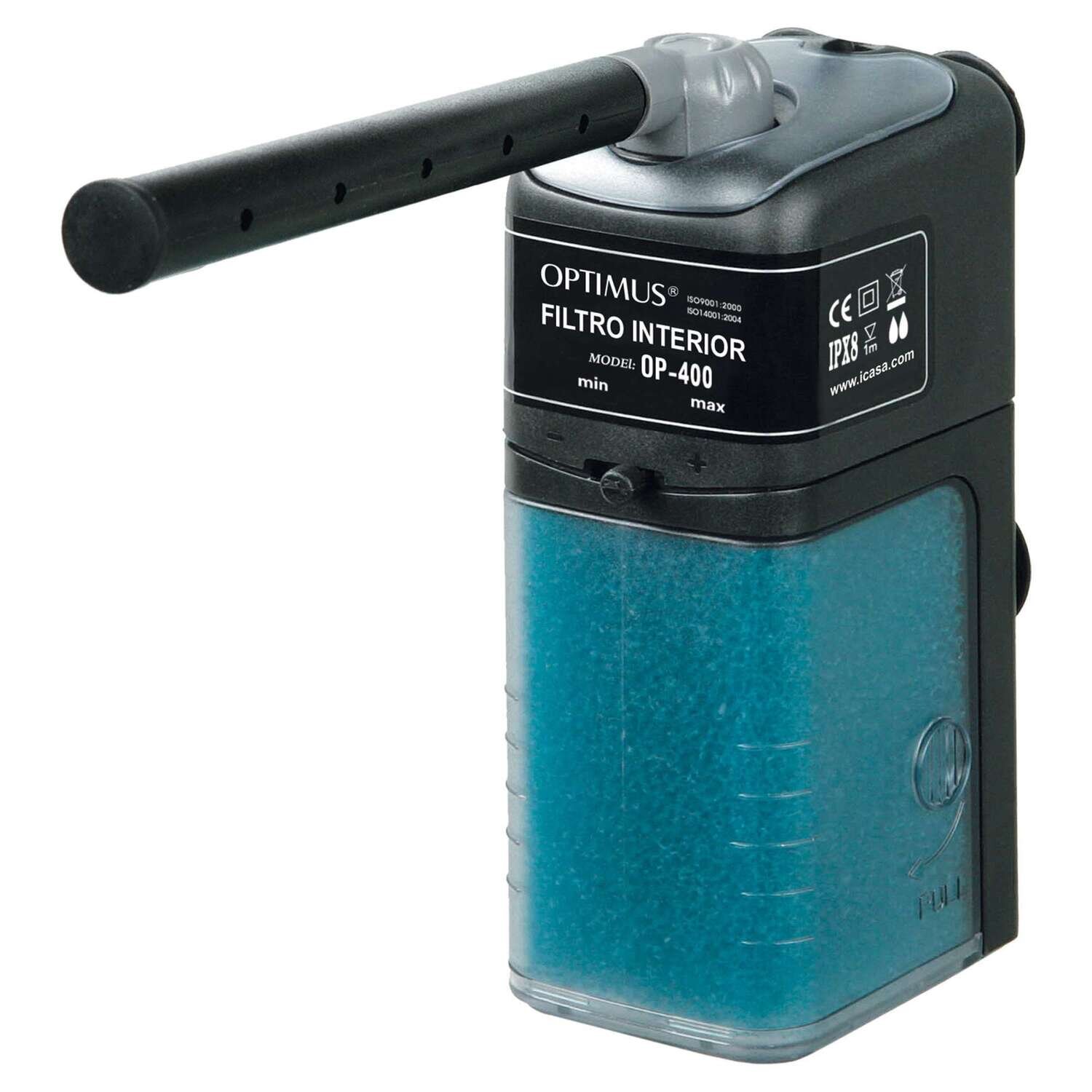 Filtro interior OPTIMUS 400 67x125x195 mm 400 l/h