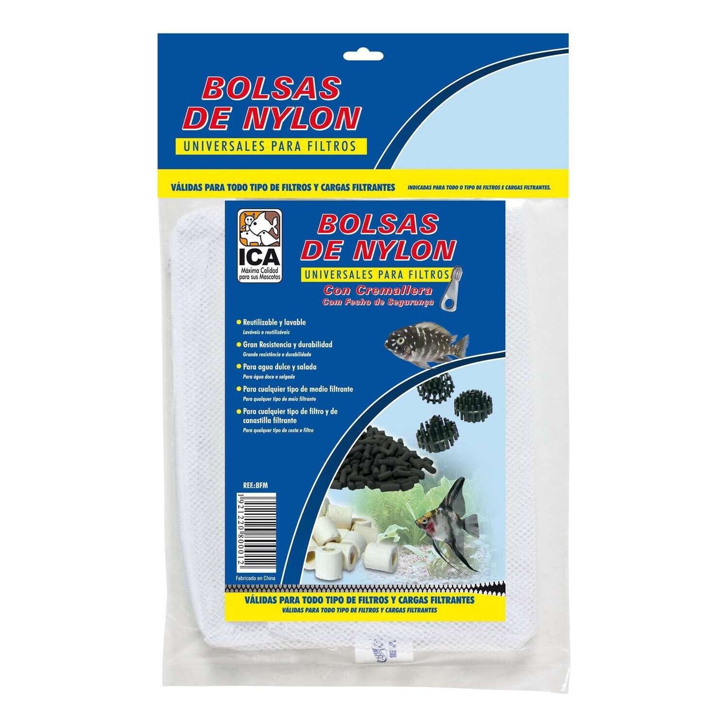 Bolsa / Malla de Nylon con cremallera 0x28x20 cm