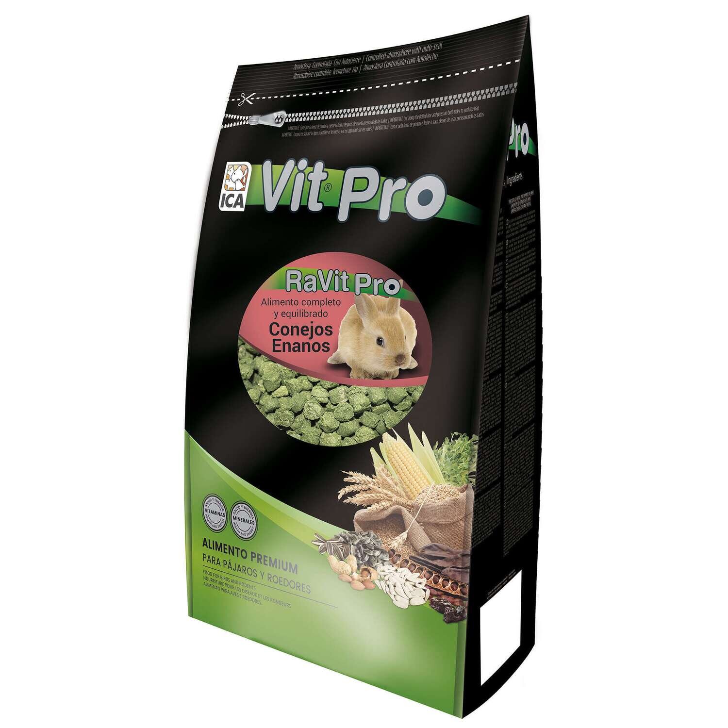 Alimento para conejos RaVit Pro en bolsa