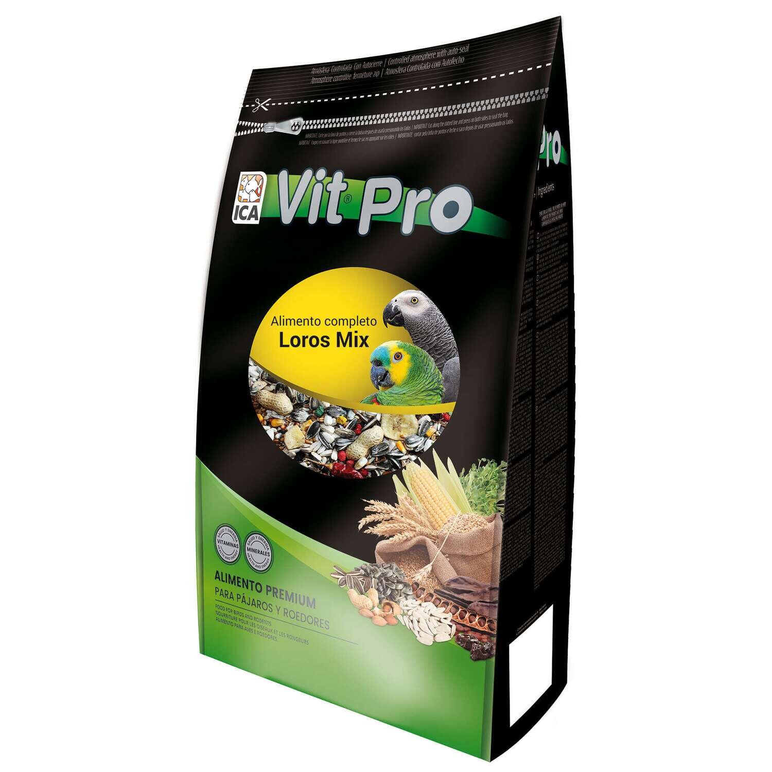 Alimento para loros Vit Pro Mix en bolsa 2 k