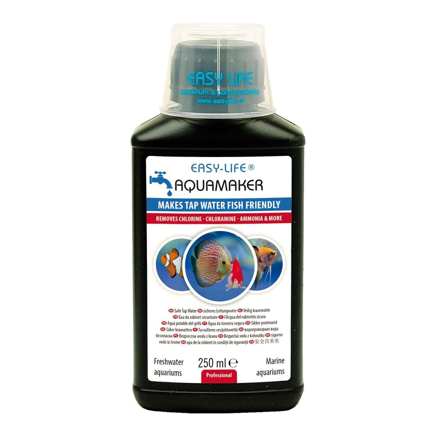 Anticloro, cloramina y amon�aco:  AQUAMAKER de EASY-LIFE 250 ml