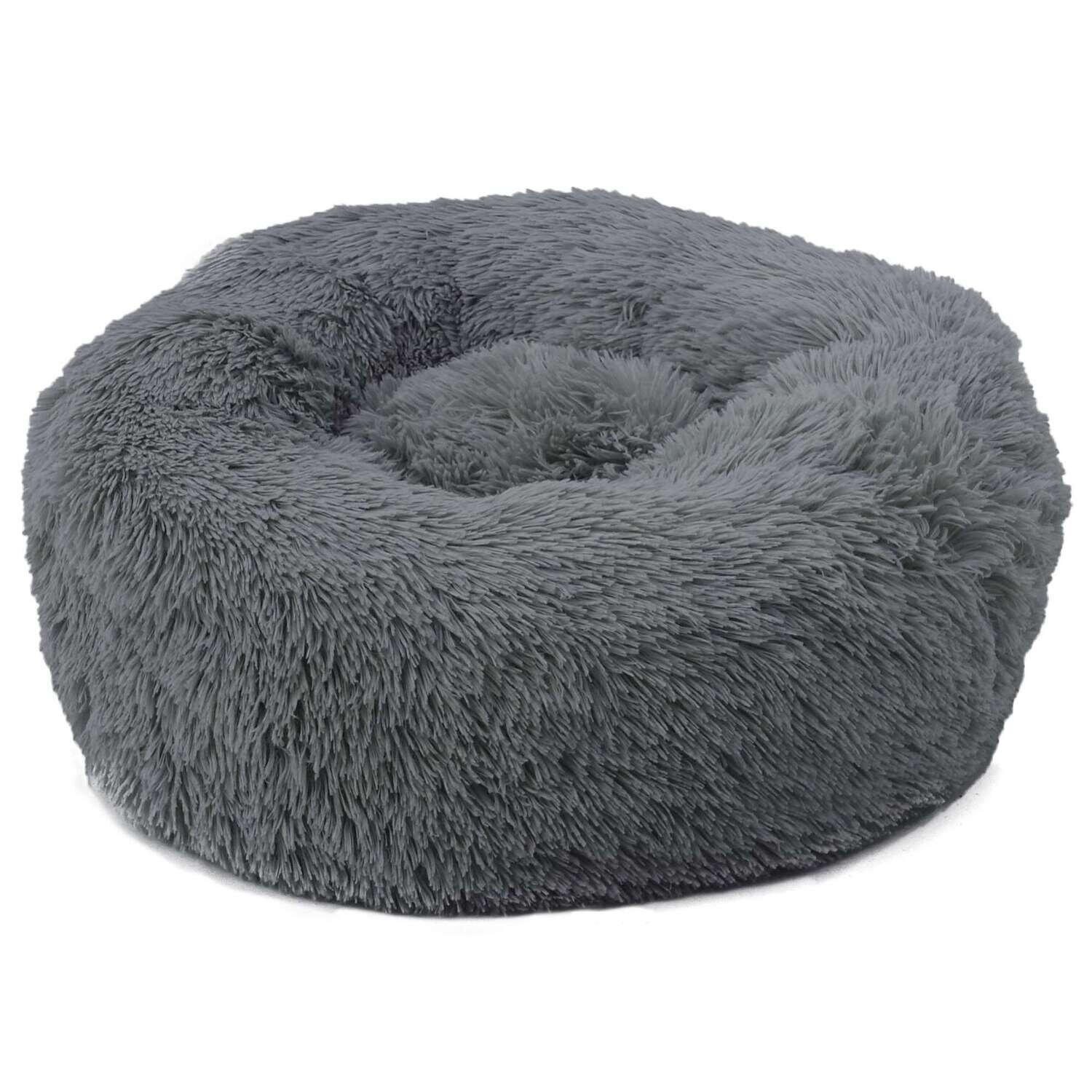 Cuna Fur redonda gris DREAM 50x50x18 cm