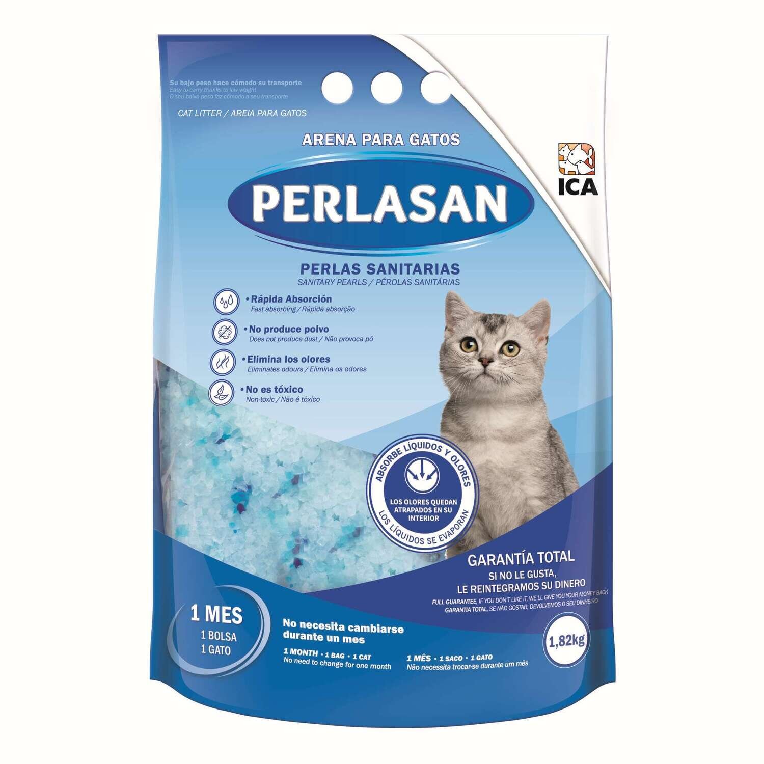 Lecho sanitario PERLASAN para gatos  1,82 kg