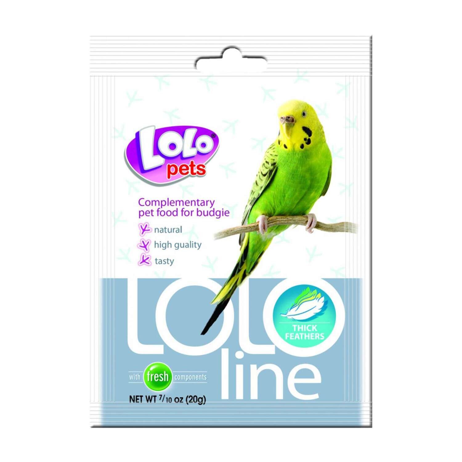 Complemento alimenticio plumaje espeso para periquitos "LOLO"
