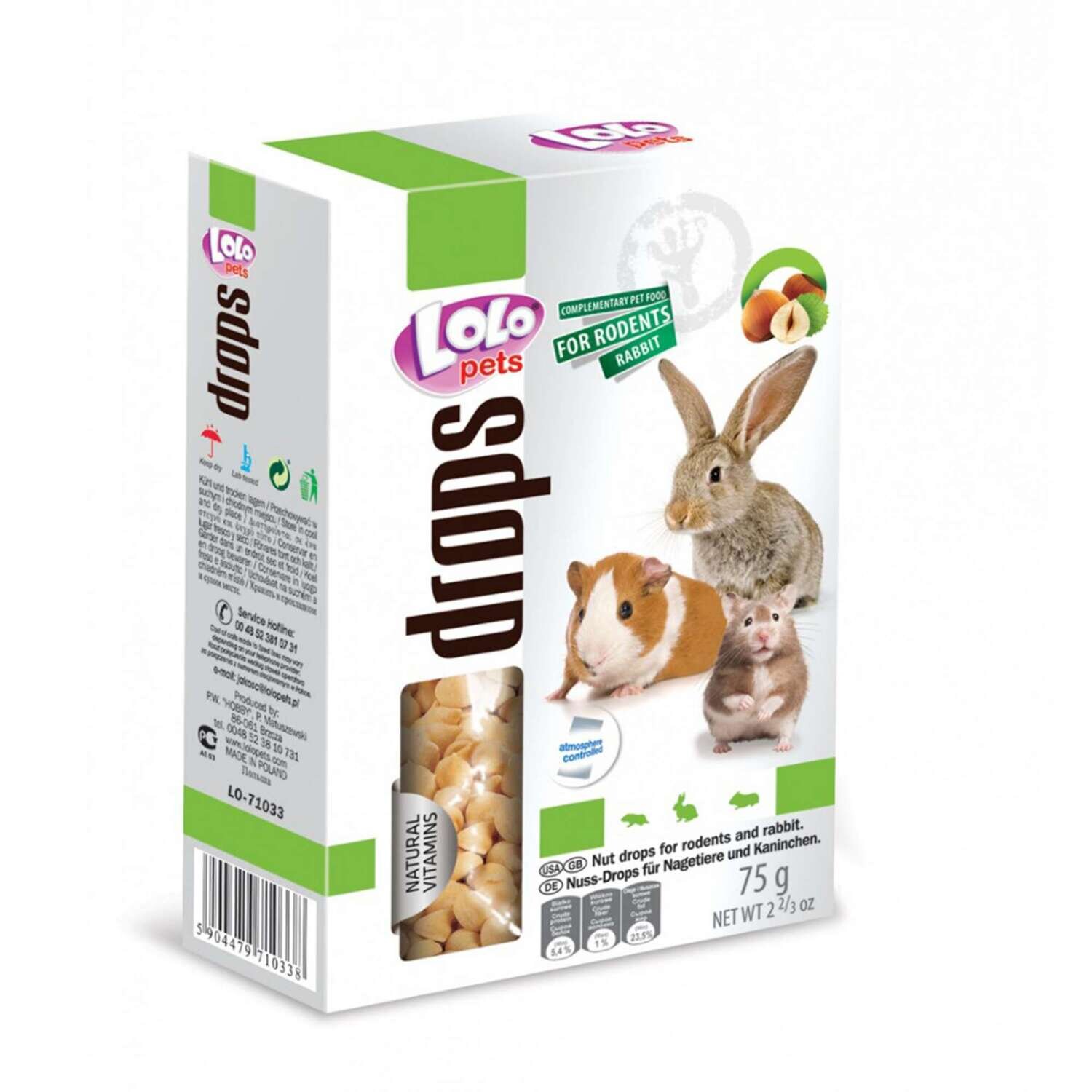 Golosina Drops, nueces "LOLO"