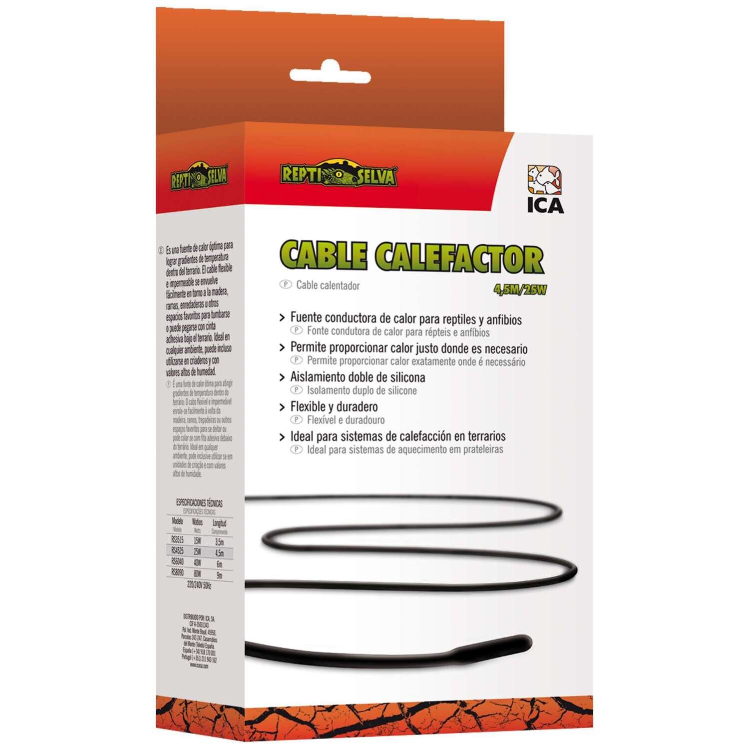 Cable calentador REPTI-SELVA 4,5 cm